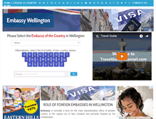 Tablet Screenshot of embassywellington.com